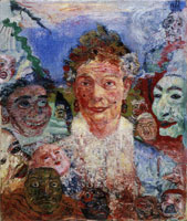 James Ensor Old Woman with Masks