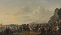 Johannes Lingelbach Arrival of Prince William II at the Estate Welna on the Amstel during the Attack on Amsterdam, July 31, 1650