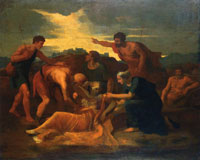 Nicolas Poussin Queen Zenobia found on the Banks of the River Arax