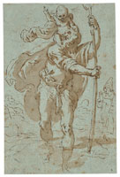 Jacopo Negretti, called Palma il Giovane Saint Christopher
