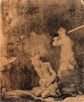 Rembrandt The beheading of John the Baptist