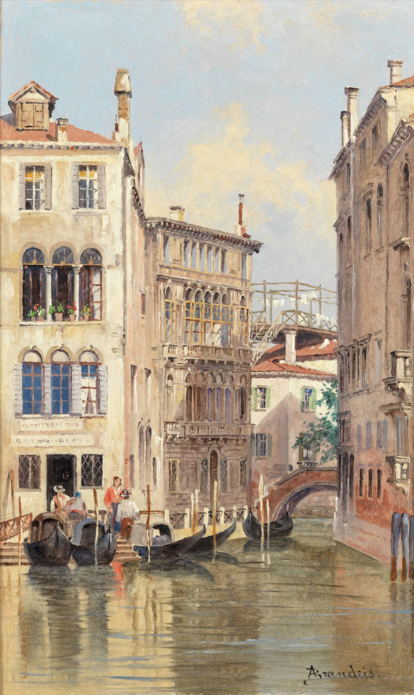 Antonietta Brandeis - Venetian canal scene