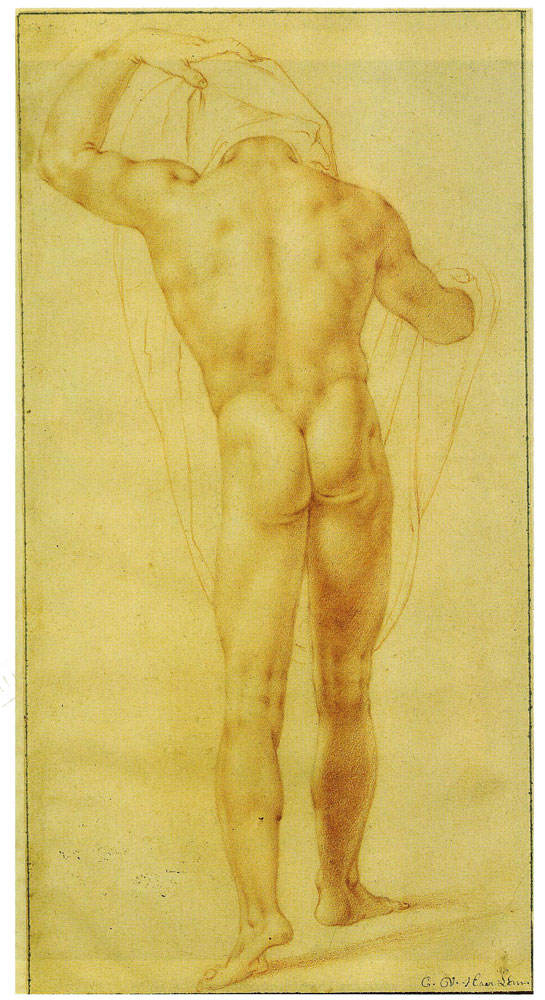 Cornelis van Haarlem - Man Undressing, Seen from the Back