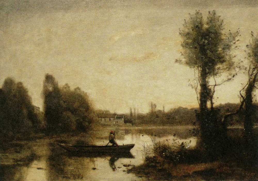 Jean-Baptiste-Camille Corot - Pond at Ville d'Avray