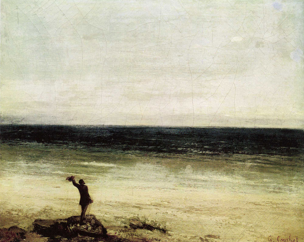 Gustave Courbet - The Artist on the Seashore at Palavas