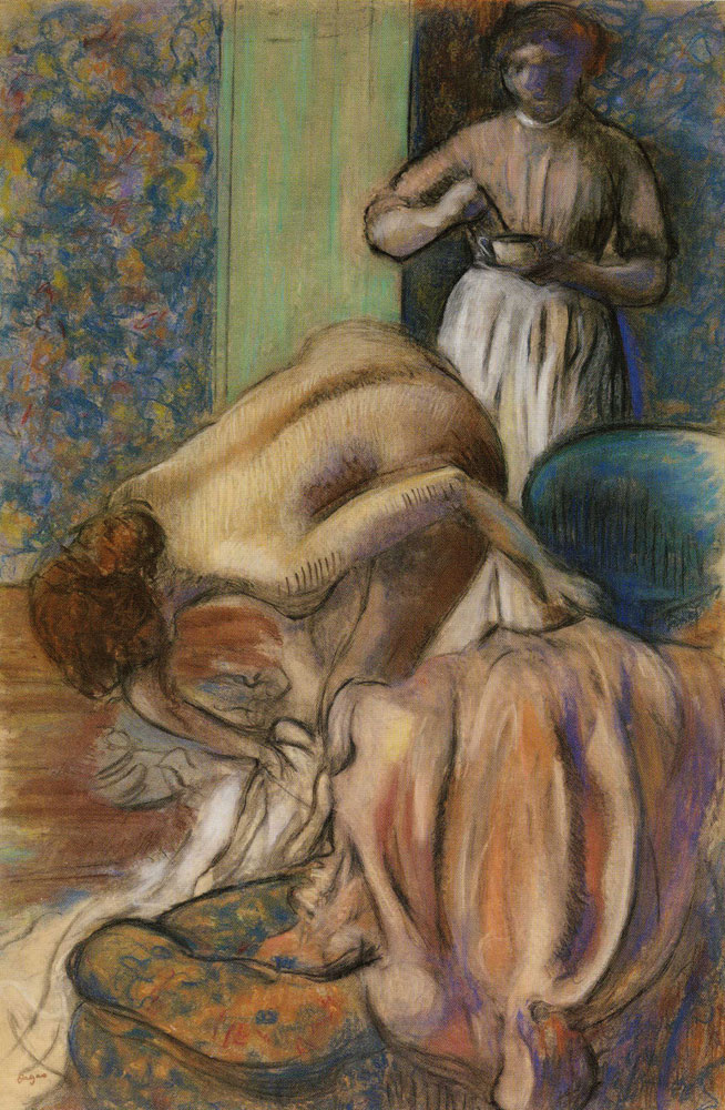 Edgar Degas - Breakfast after the Bath