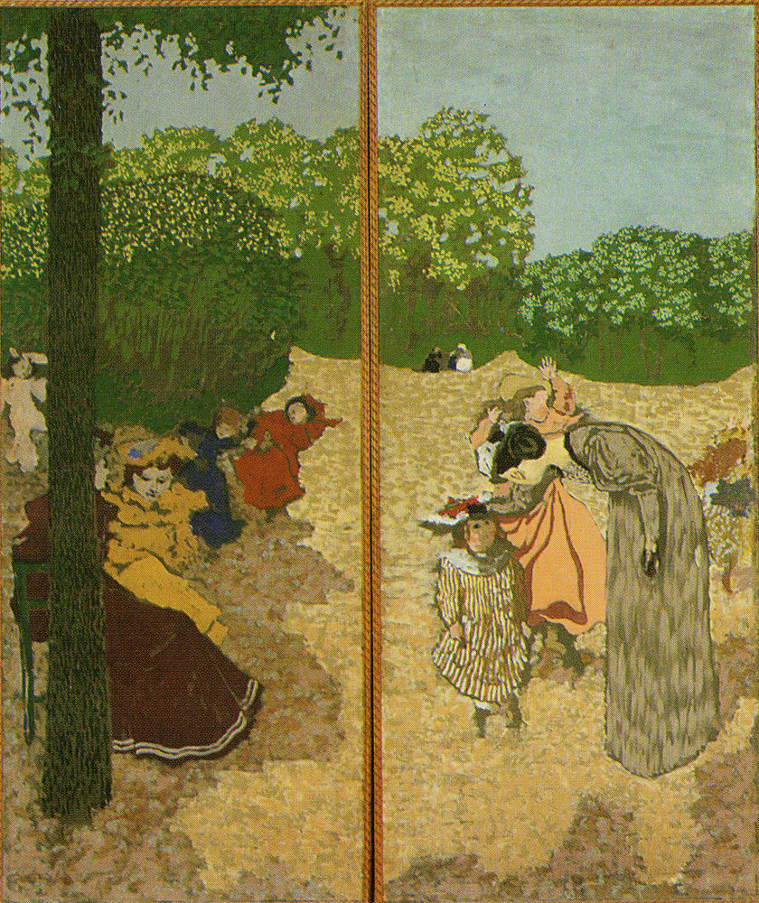 Edouard Vuillard - Public Gardens: Little Girls Playing and The Examination