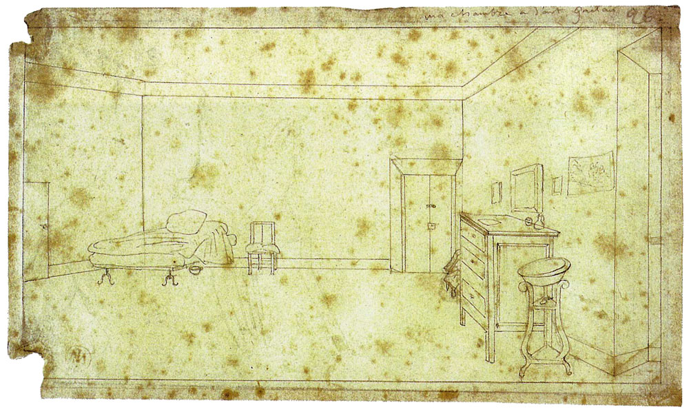 Jean Auguste Dominique Ingres - The Artist's Room in the San Gaetano Pavilion