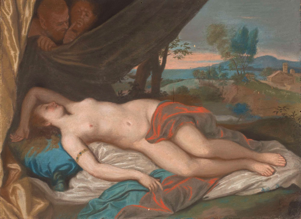 Jean-Etienne Liotard - Sleeping Nymph Spied upon by Satyrs