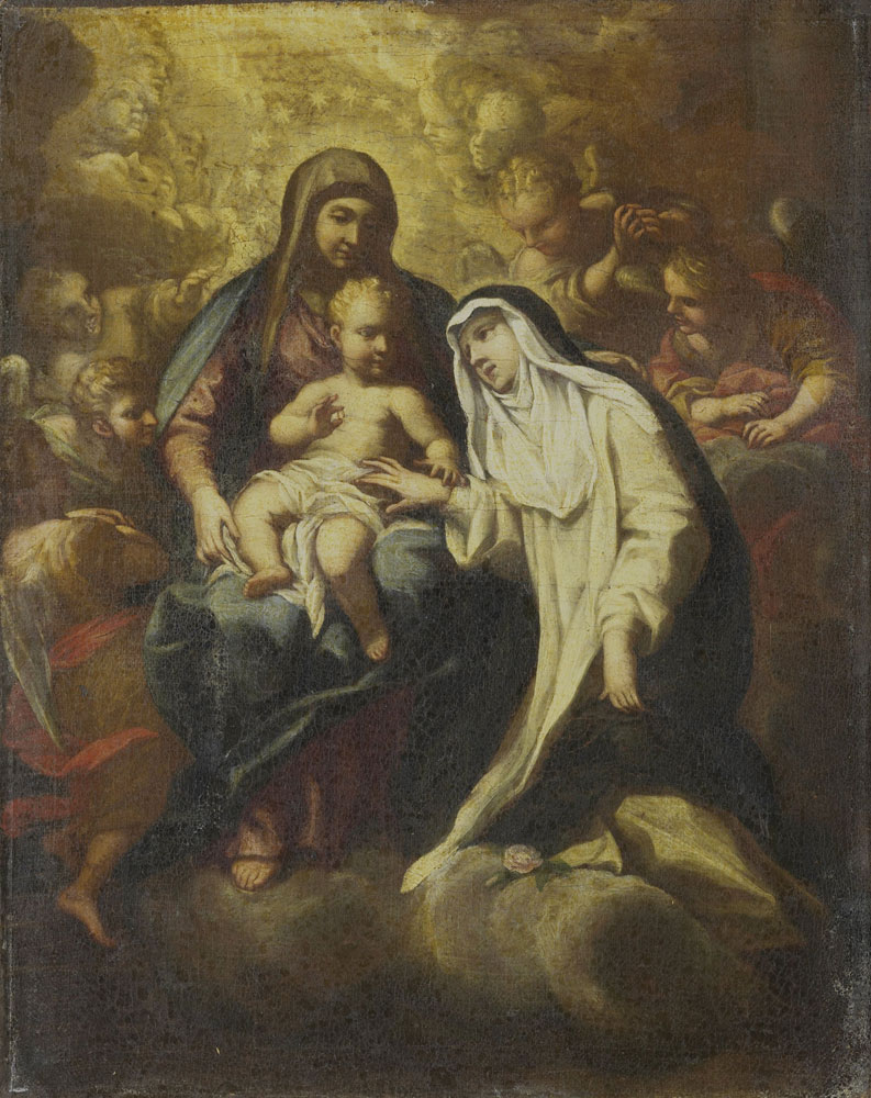 Attributed to Lazzaro Baldi - The Mystic Marriage of St. Rose of Lima