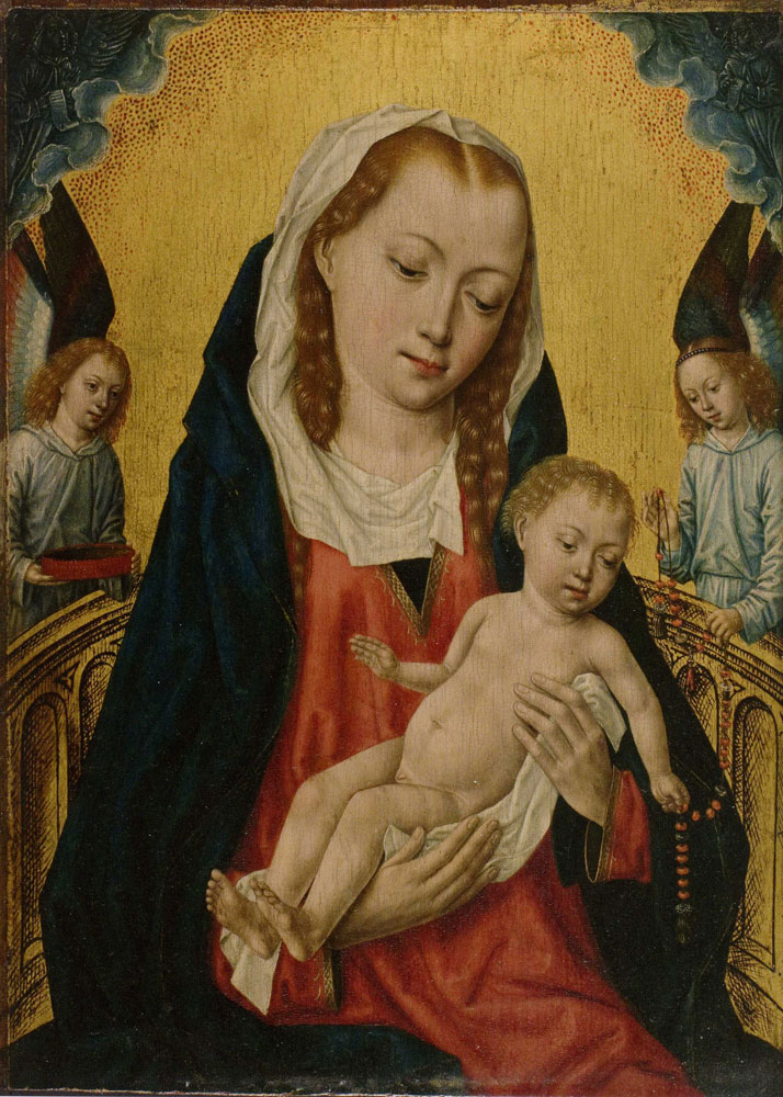 Master of the Legend of Saint Ursula - Virgin and Child with Two Angels