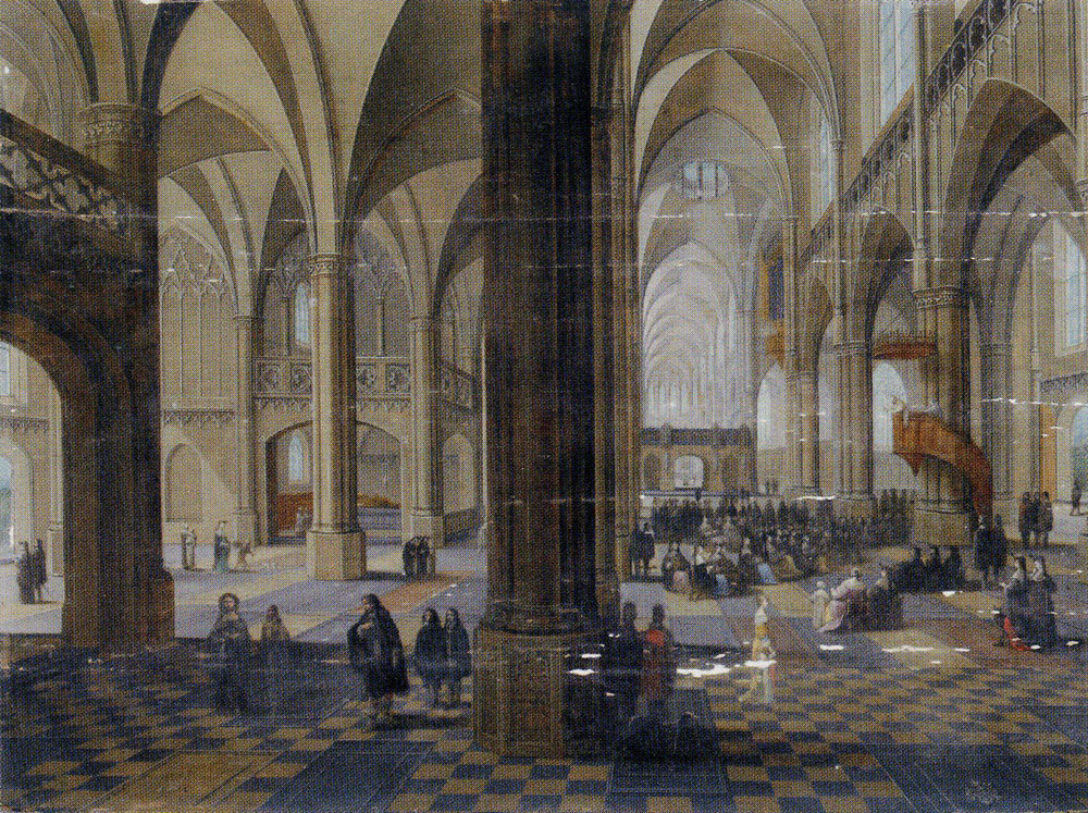 Peeter Neefs the Younger and Frans Francken III - Church Interior