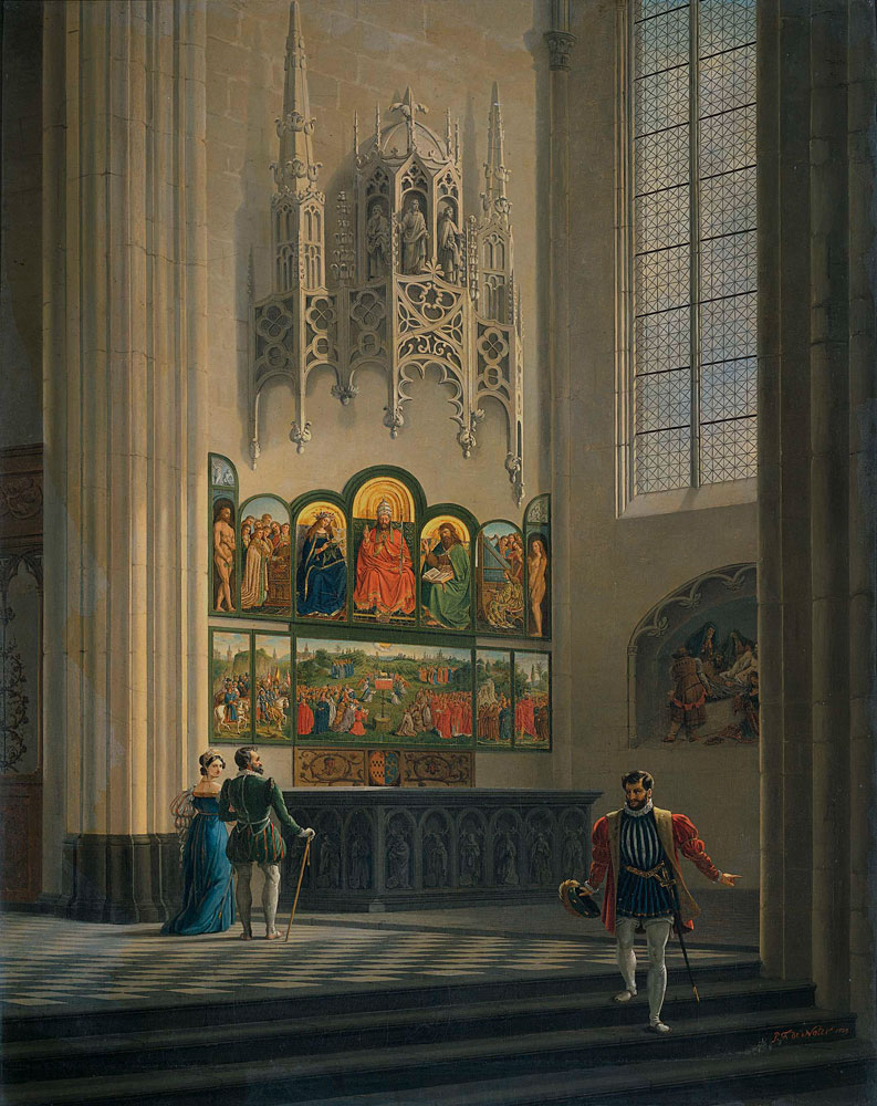 Pierre François De Noter - The Ghent Altarpiece by the van Eyck Brothers in St Bavo Cathedral in Ghent