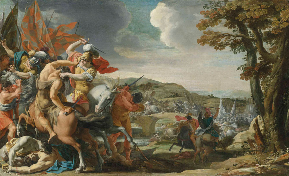 Charles Poërson - A cavalry skirmish