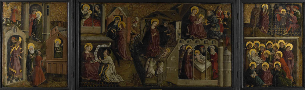 Anonymous - Triptych with Scenes from the Life of the Virgin