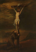 Manner of Anthony van Dyck St Francis at the Foot of the Cross