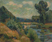 Jean-Baptiste Armand Guillaumin The Banks of the Marne at Charenton