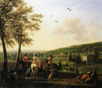 Gerrit Adriaensz. Berckheyde A Hunting Scene