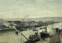 Camille Pissarro The Seine at Rouen, Saint-Sever