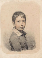 Cornelis Kruseman Portrait of Gerardus Arnoldus Nicolaus Allebé as a young boy