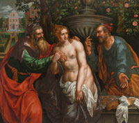 Hendrik de Clerck Susanna and the Elders