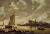 Jan van Goyen An estuary scene