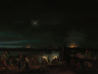 Josephus Augustus Knip The Shelling of 's-Hertogenbosch by the French