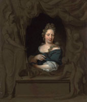 Michiel van Musscher Portrait of Eva Visscher, Wife of Michiel van Musscher
