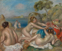 Pierre-Auguste Renoir Bathers Playing with a Crab