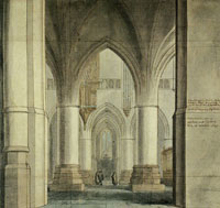 Pieter Saenredam The Choir and North Ambulatory of the Church of Saint Bavo, Haarlem