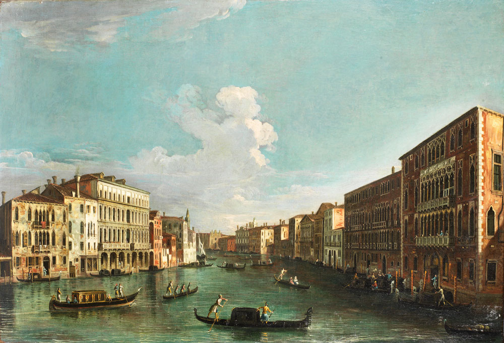 Apollonio Domenichini - The Grand Canal with the Ca' Foscari and the Palazzo Giustinian