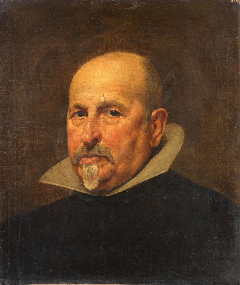 Diego Velázquez - Portrait of a gentleman, bust-length, in a black tunic and white golilla collar