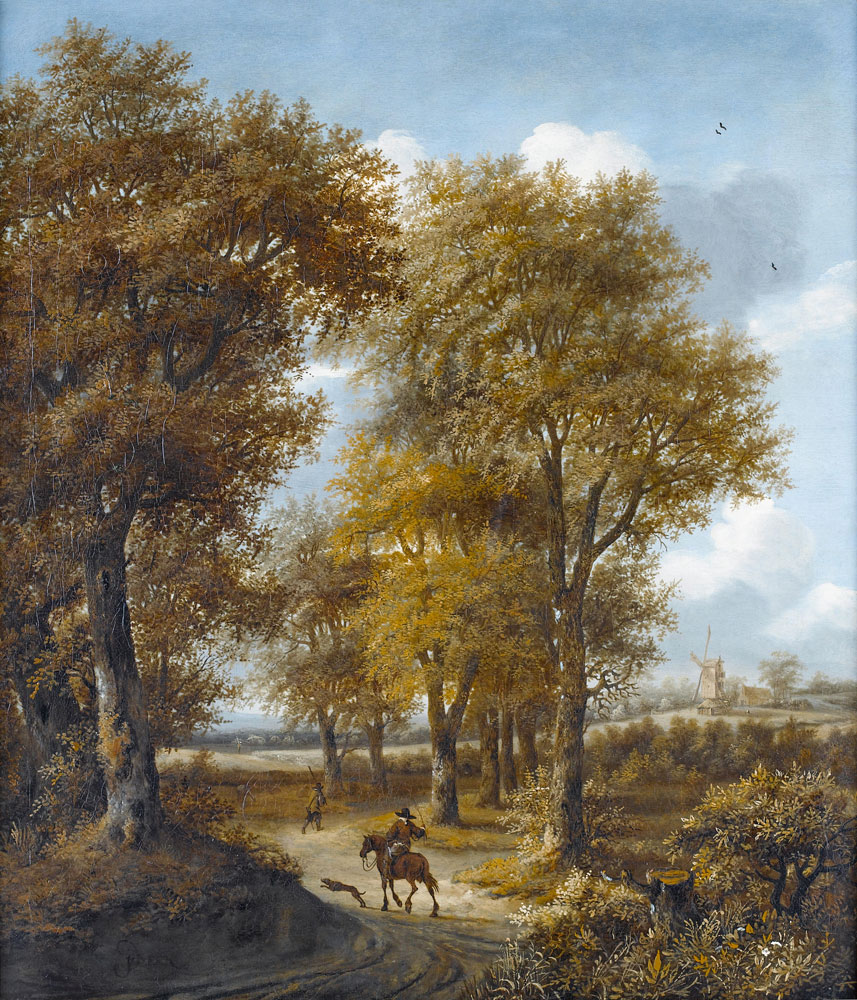 Dutch School - A wooded landscape