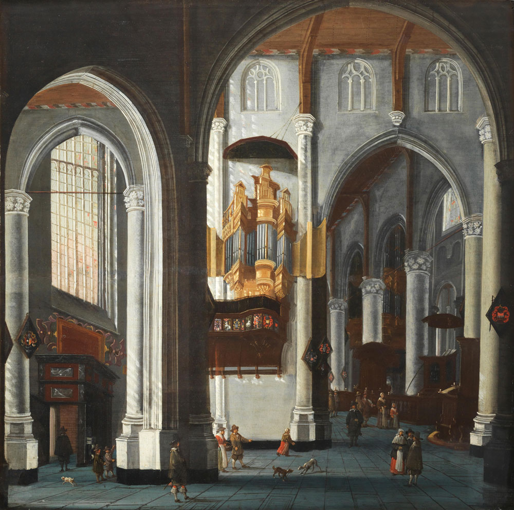 * de Gruyter (active Rotterdam, 17th Century) - Interior of the Groote Kerk, Rotterdam
