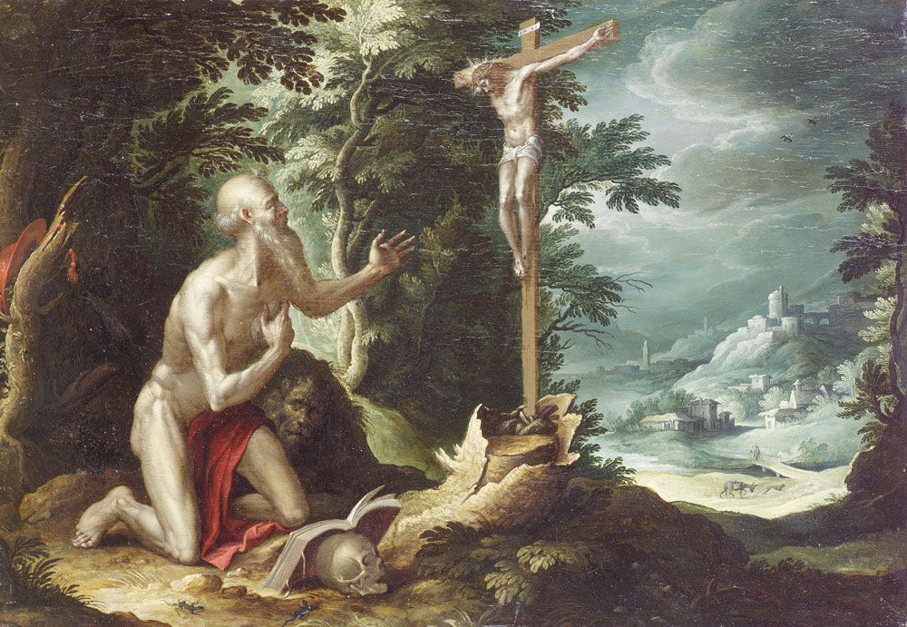 Attributed to Jan Soens - Saint Jerome in the Wilderness