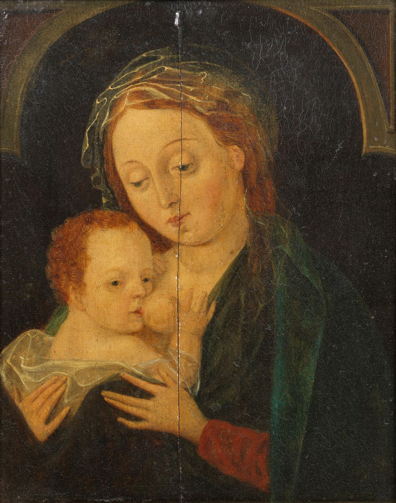 Follower of Joos van Cleve - The Madonna and Child