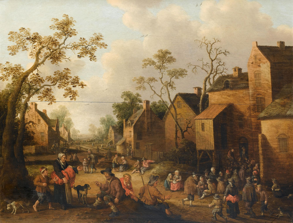 Joost Cornelisz Droochsloot - A village street