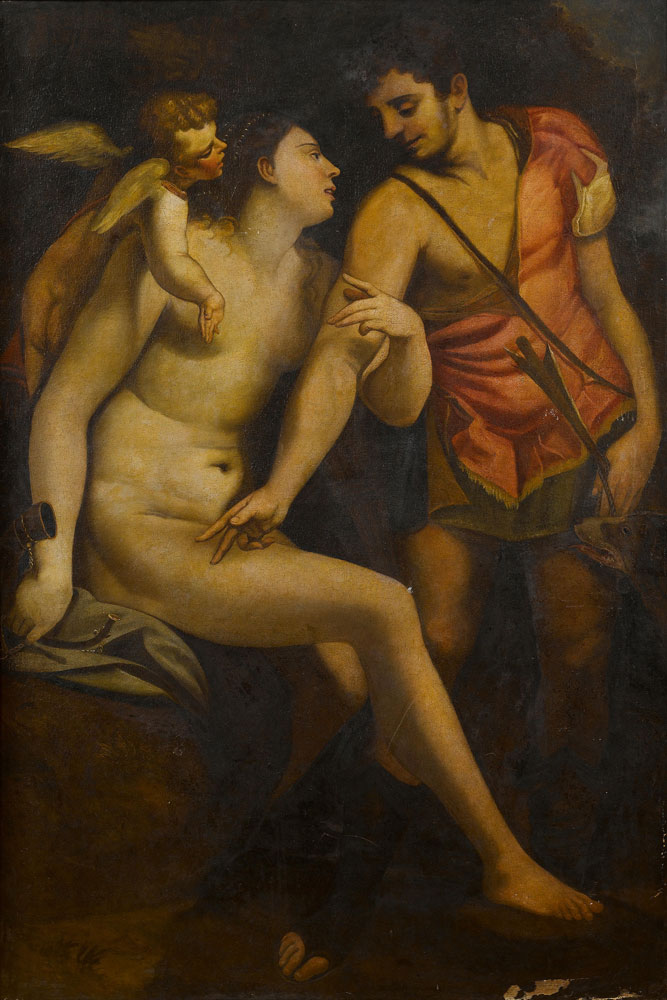 After Luca Cambiaso - Venus and Adonis