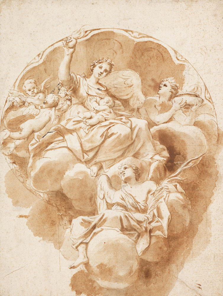 Marcantonio Franceschini - A study for La Carita' in the Church of Corpus Domini, Bologna