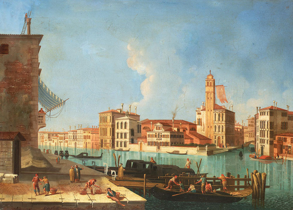 After Michele Marieschi - The Rialto Bridge, Venice, from the South