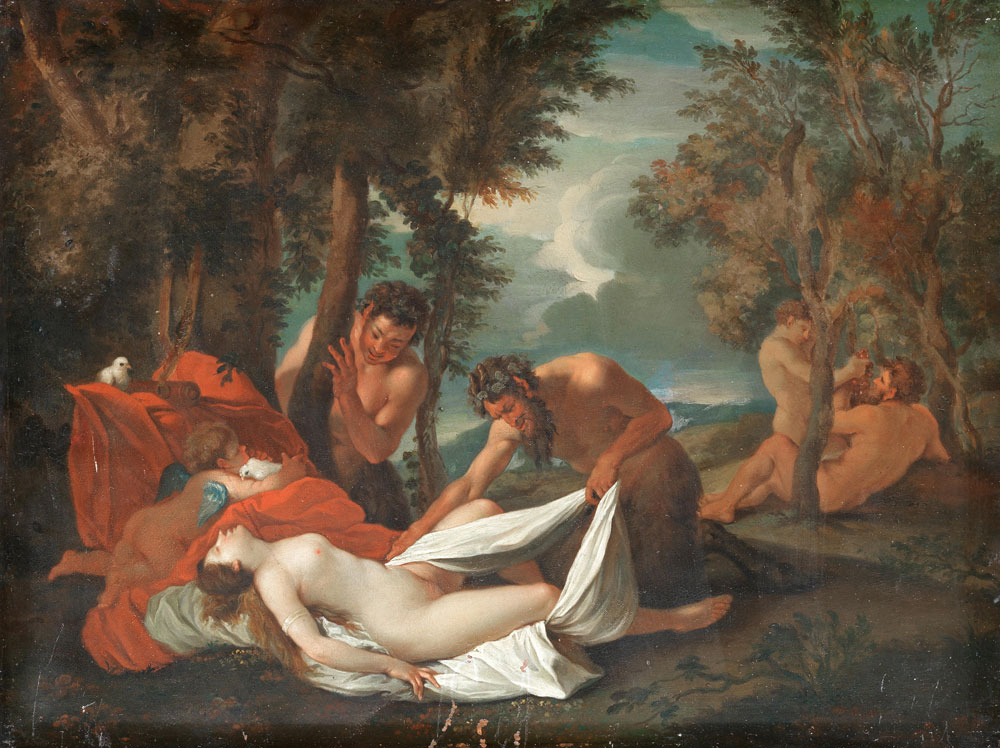 After Nicolas Poussin - Venus surprised by satyrs