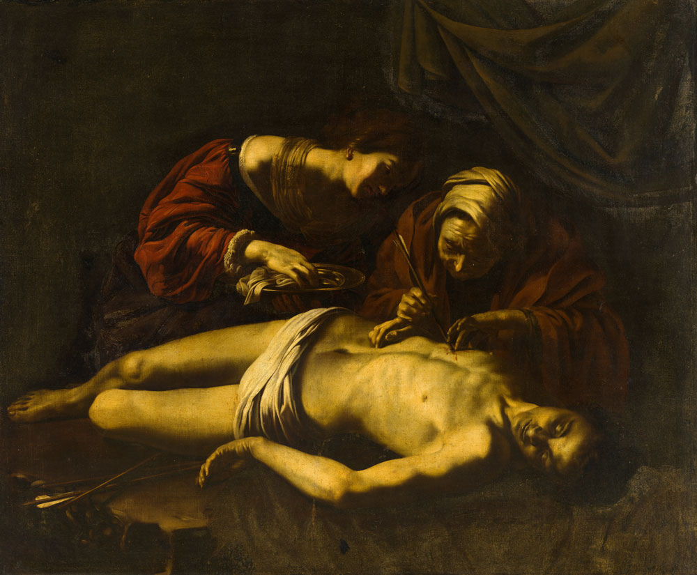 Attributed to Nicolas Regnier - St Sebastian Tended by St Irene