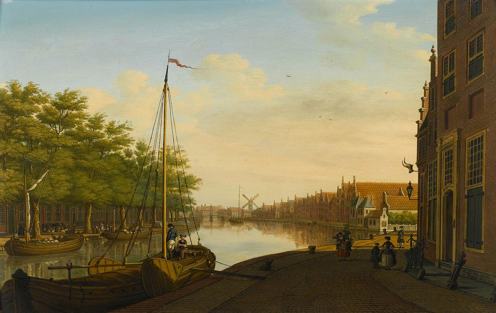 Paulus Constantijn la Fargue - A Dutch townscape
