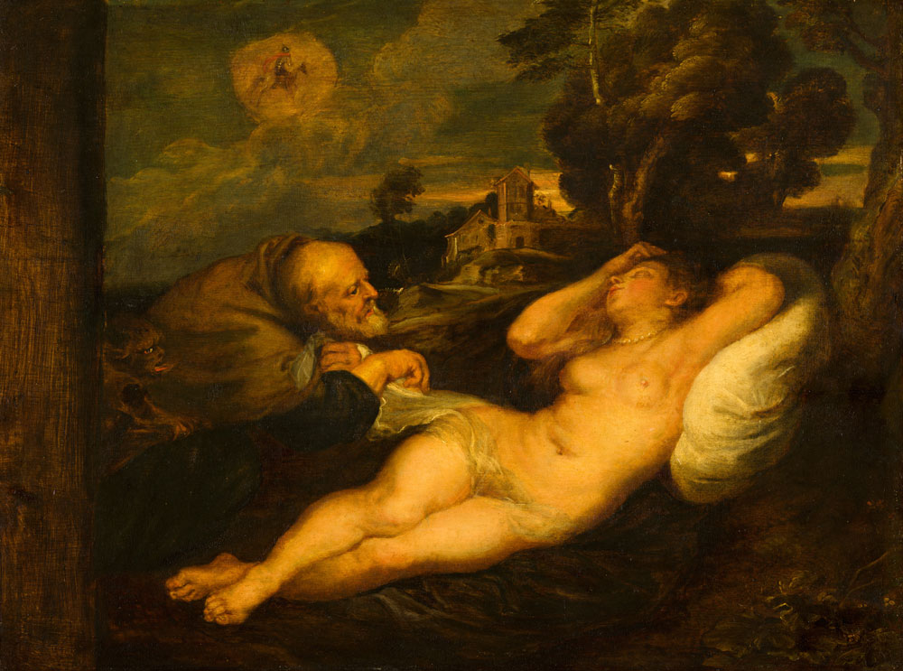 After Peter Paul Rubens - Angelica Spied On by the Hermit