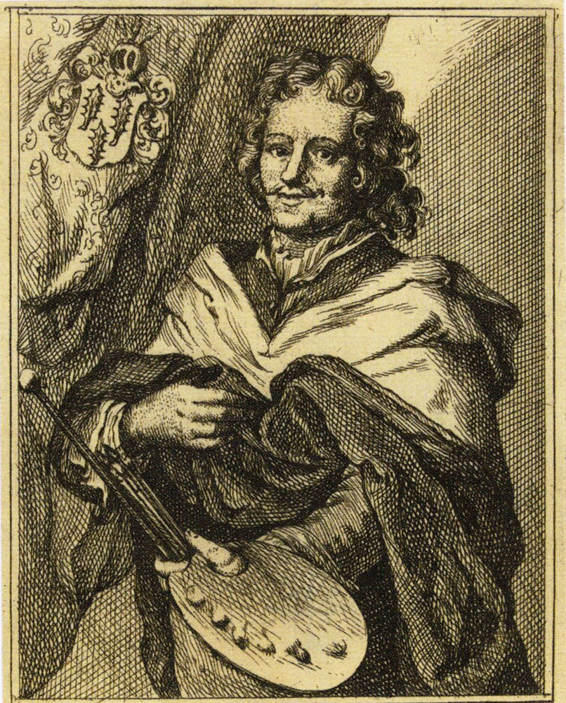 Pieter Bodart after Gerard Hoet - Portrait of Hendrick ter Brugghen