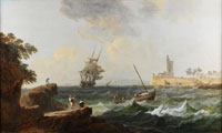 Manner of Claude Joseph Vernet Shipping foundering off the Portuguese coast