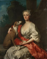 Jacopo Amigoni Portrait of a lady, seated three-quarter-length