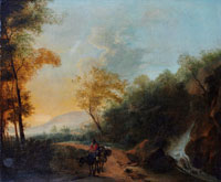 Follower of Jan Dirksz. Both (Utrecht 1618-1652) A traveller on horseback