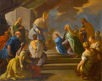 Circle of Luca Giordano The Presentation in the Temple