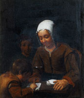 Circle of Michael Sweerts A mother instructing her children